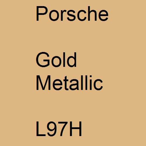 Porsche, Gold Metallic, L97H.